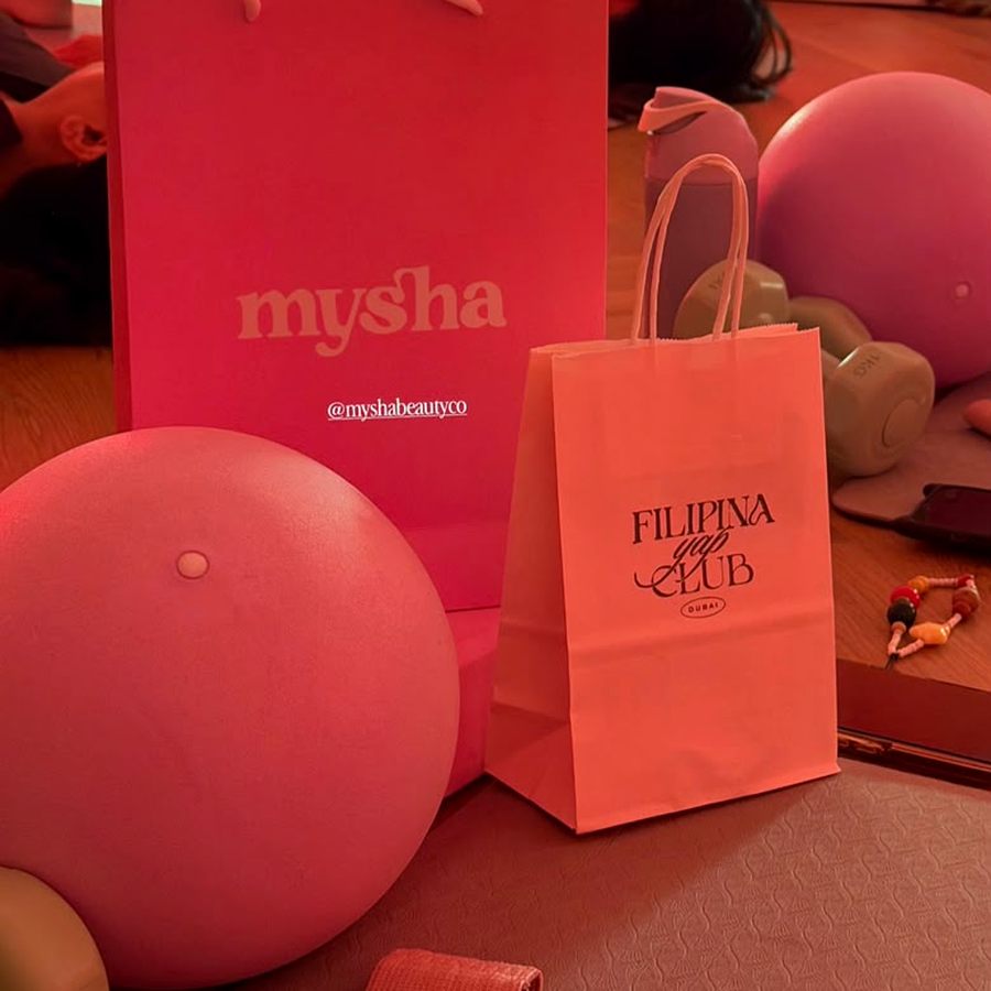 Filipina Yap Club gift bags at a members' studio session